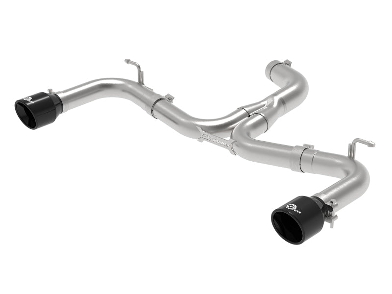 aFe MACH Force-Xp 3in to 2-1/2in Stainless Steel Axle-Back Black Exhaust - 15-17 Volkswagen GTI 49-36417-B