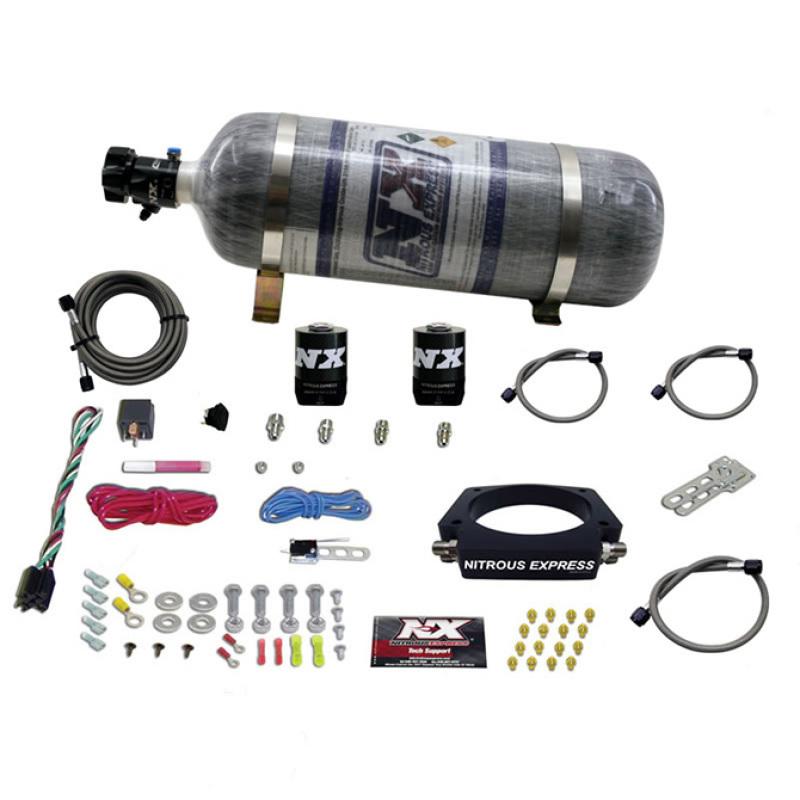 Nitrous Express GM LS 102mm Nitrous Plate Kit (50-400HP) w/12lb Composite Bottle 20933-12 Main Image