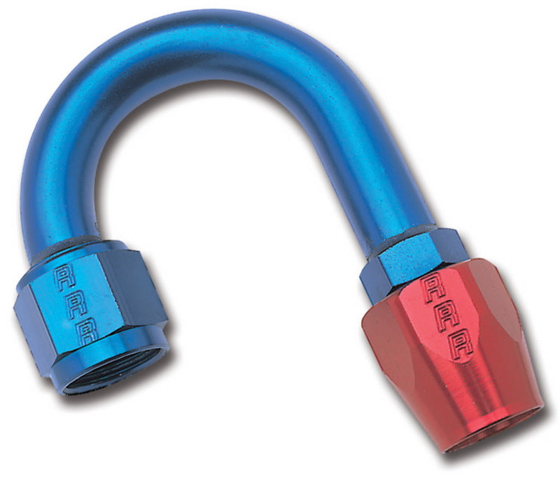 Russell Full Flow 180° Hose Ends # 6 - Red / Blue