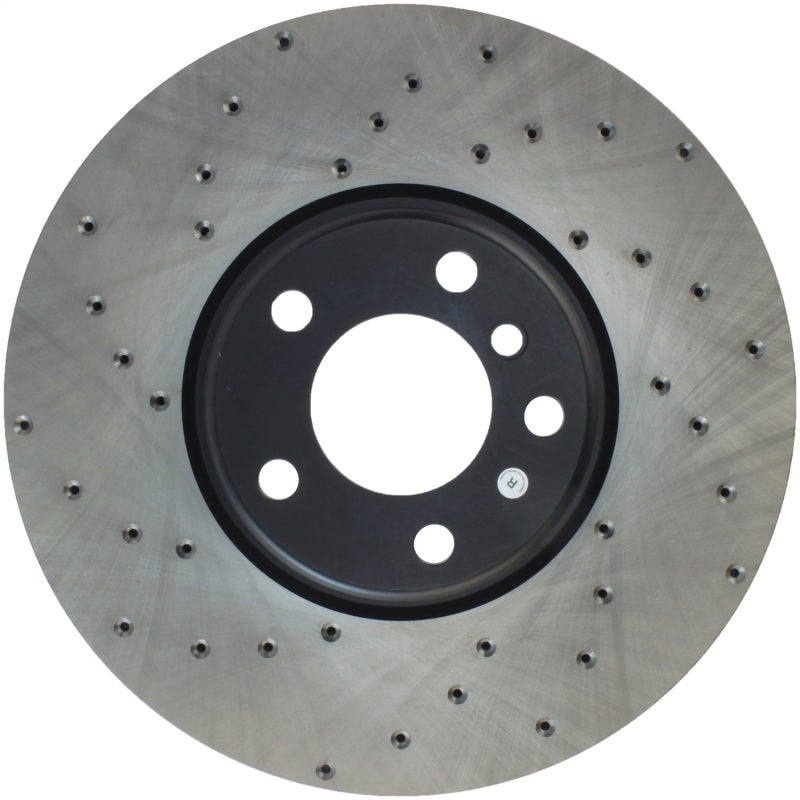 StopTech Sport Cryo Cross Drilled Brake Rotor; Rear Left