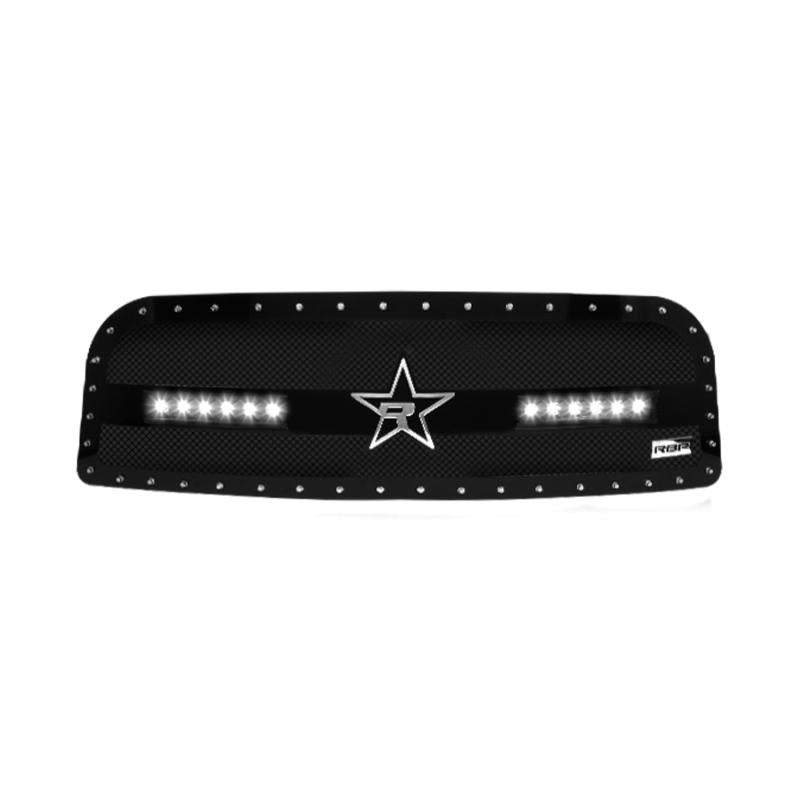 RBP RX-3 Midnight Edition Black LED Bar Grille (Studded) 13-17 Dodge Ram 2500/3500 RBP-967463 Main Image