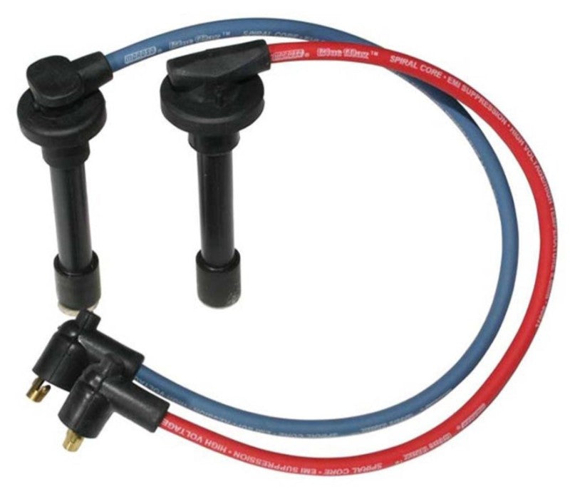 Moroso Custom Ignition Wire Set - Blue Max - Spiral Core - Colored High Temp Wire Separators - Blue 72673