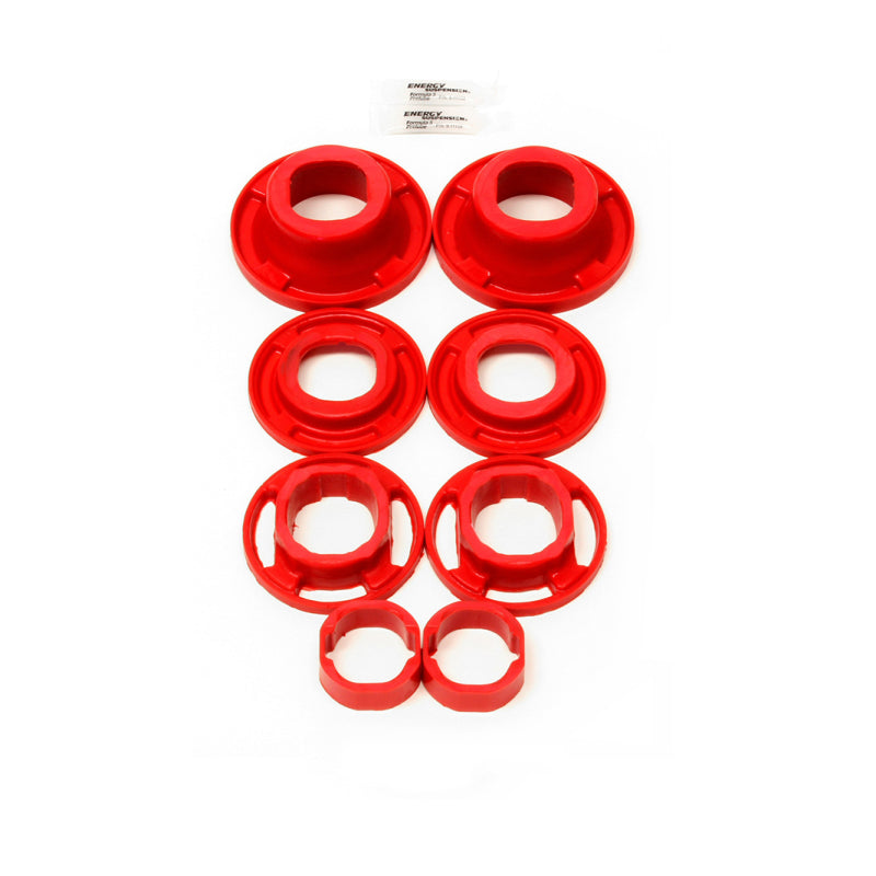 BMR 12-15 5th Gen Camaro Rear Cradle Street Version Poly Inserts Only Bushing Kit - Red BK040