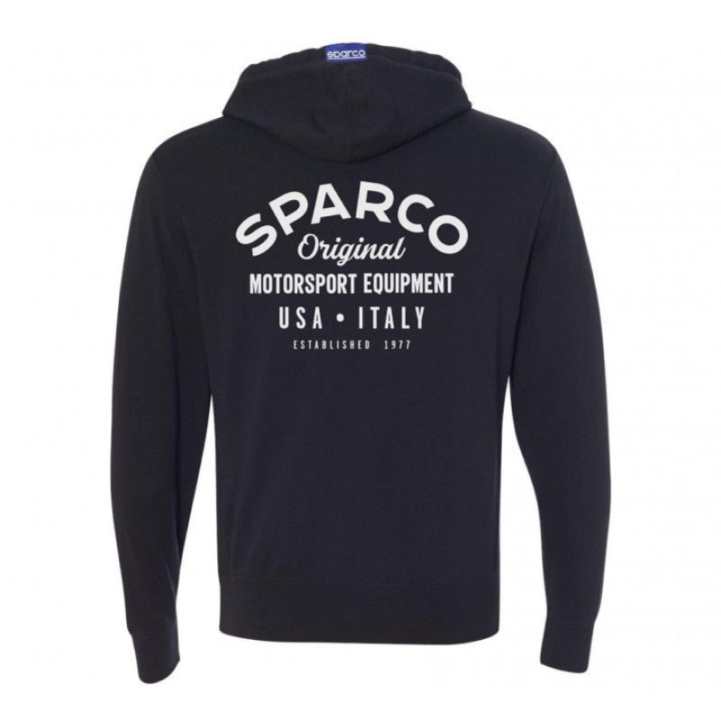 Sparco Sweatshirt ZIP Garage BLK - Large SP04800NR3L