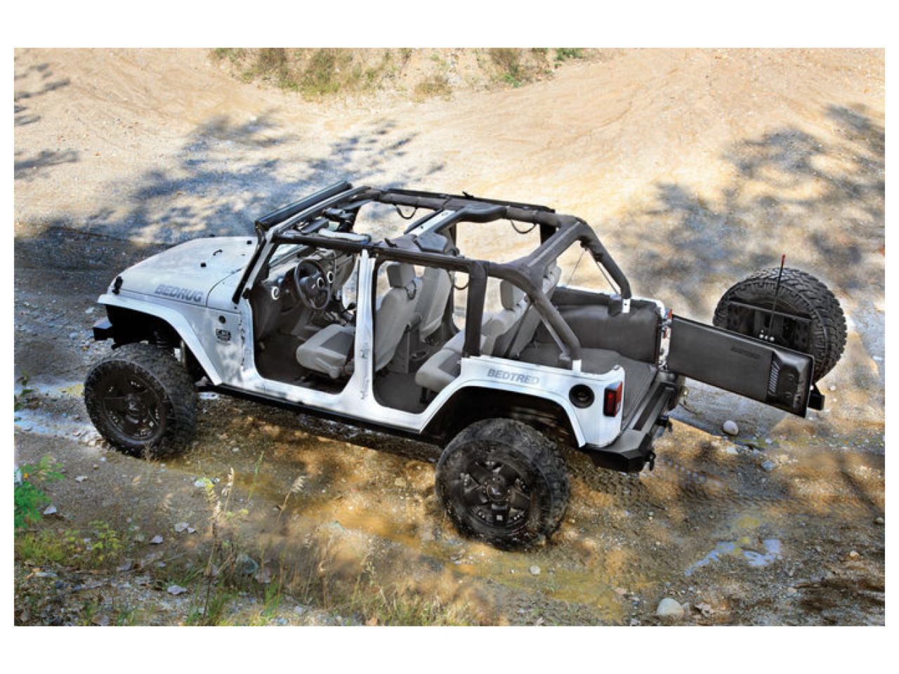 Bedrug Jeep Bedtread 07-10 Jeep JK Unlimited 4DR Rear 5Pc. Cargo Kit