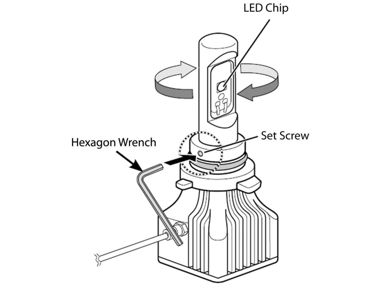 PIAA 9005 / 9006 (HB3 / HB4) White LED Bulb, 6000K, 3700 Lm, 25W, Twin Pack