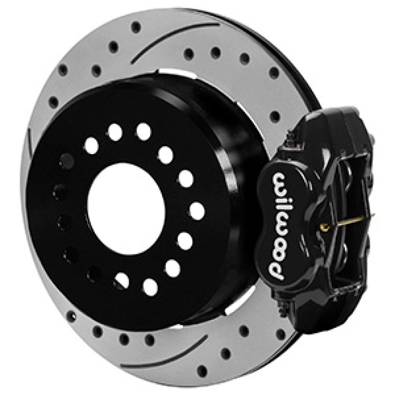 Wilwood Ford Explorer 8.8in Rear Axle Dynalite Disc Brake Kit 12.19in Drill/Slot Rotor Blk Caliper 140-16407-D