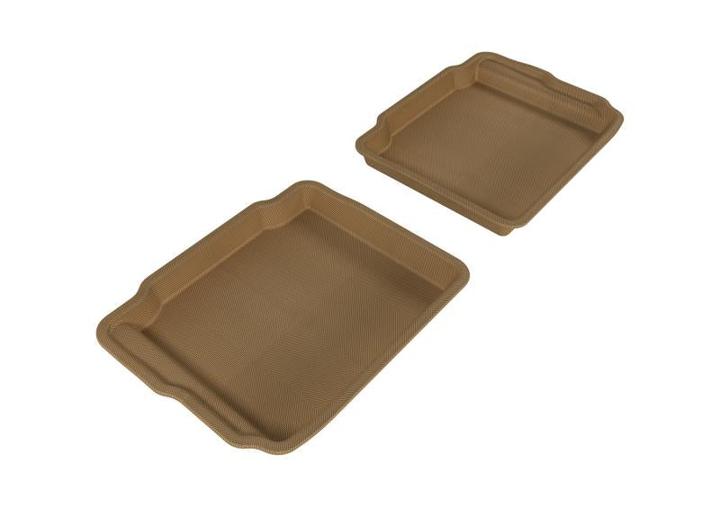 3D MAXpider 2010-2019 Ford Taurus Kagu 2nd Row Floormats - Tan L1FR01821502 Main Image