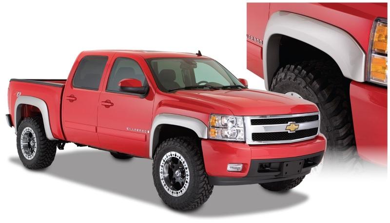 Bushwacker 07-14 Chevy Silverado 2500 HD Fleetside Extend-A-Fender Style Flares 4pc - Black 40938-02 Main Image