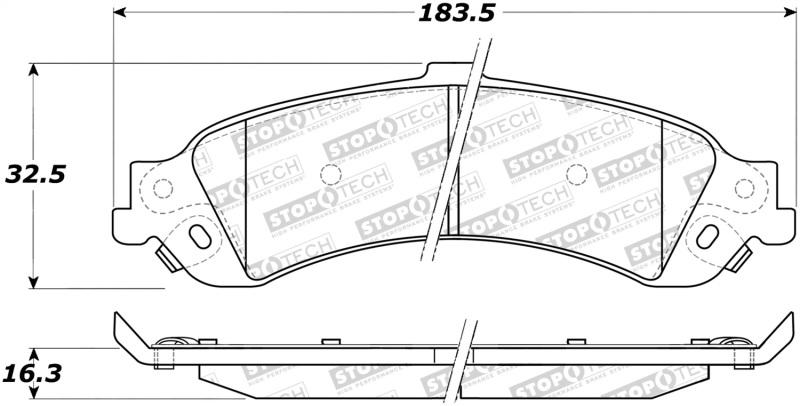 StopTech Street Brake Pads 308.08340 Main Image