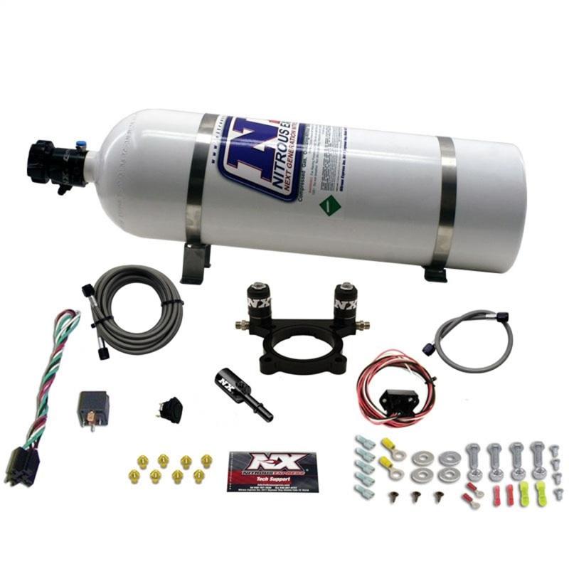 Nitrous Express 13-16 Dodge Dart 2.0L Nitrous Plate Kit (35-100HP) w/15lb Bottle 20942-15 Main Image