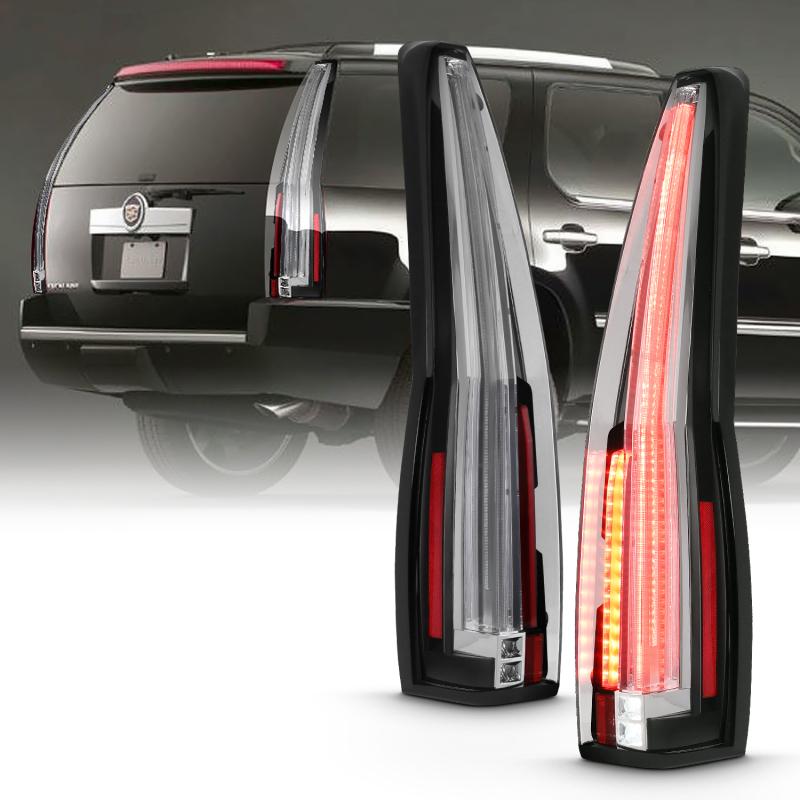 ANZO 2007-2014 Cadillac Escalade Led Taillights Red/Clear 311296 Main Image