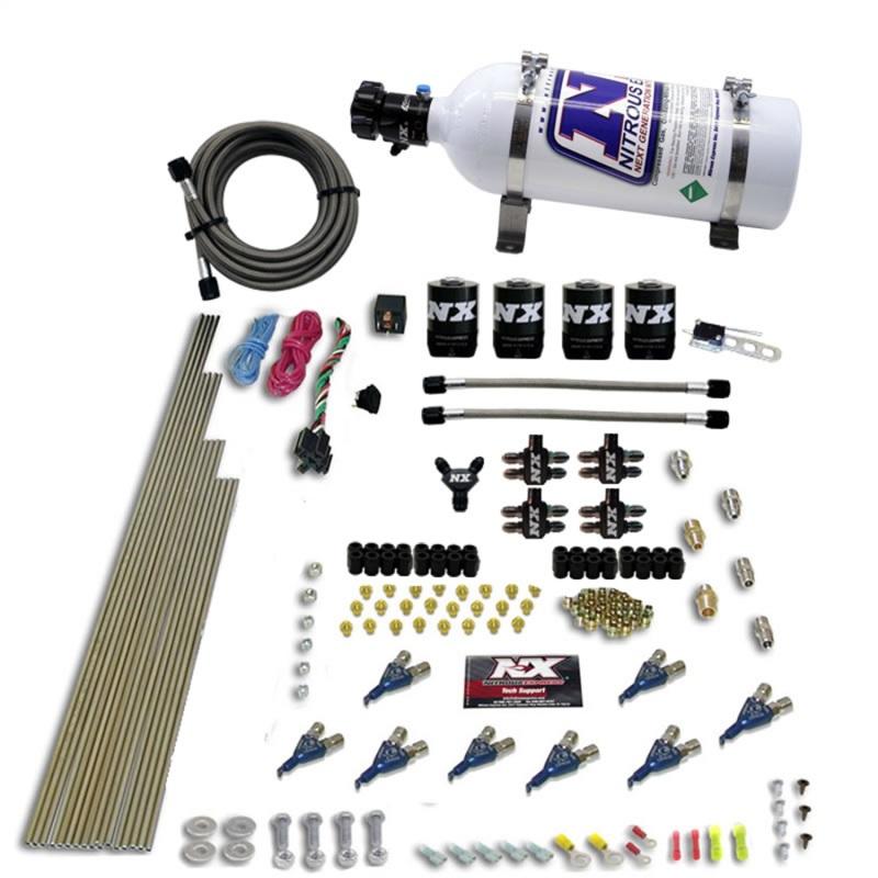 Nitrous Express 8 Cyl Alcohol Nitrous Kit (250-550HP) w/5lb Bottle 80005-05 Main Image