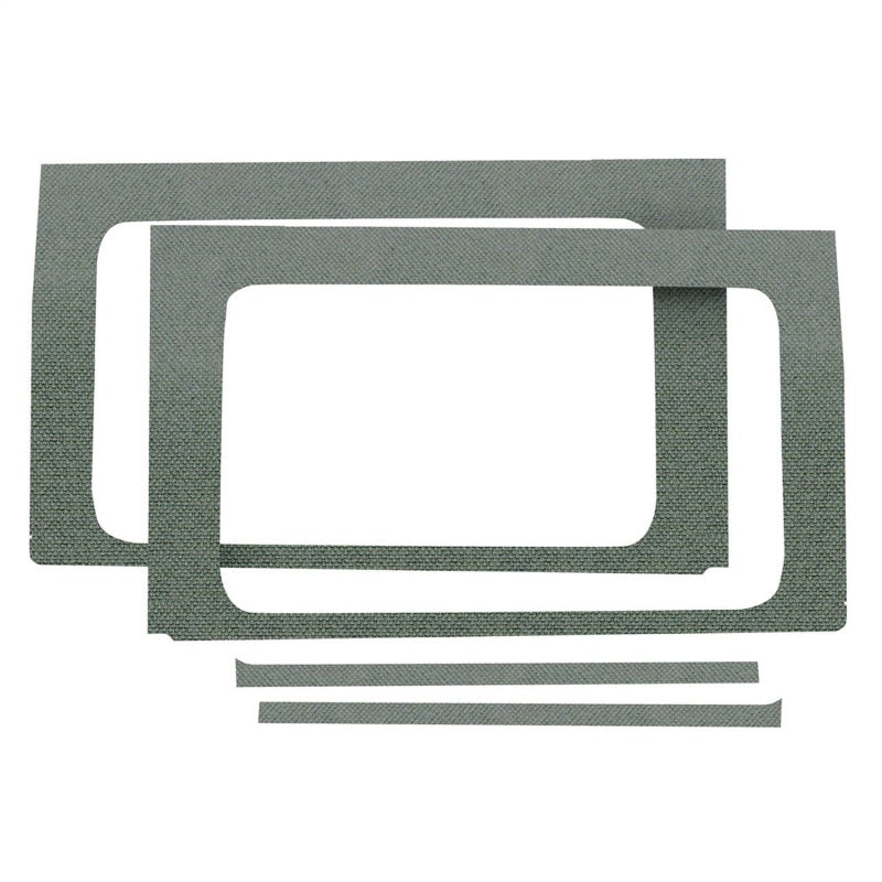 DEI 2018-Up Jeep Wrangler JL 4-Door Rear Side Window Trim Kit 4-pc - Gray 50174