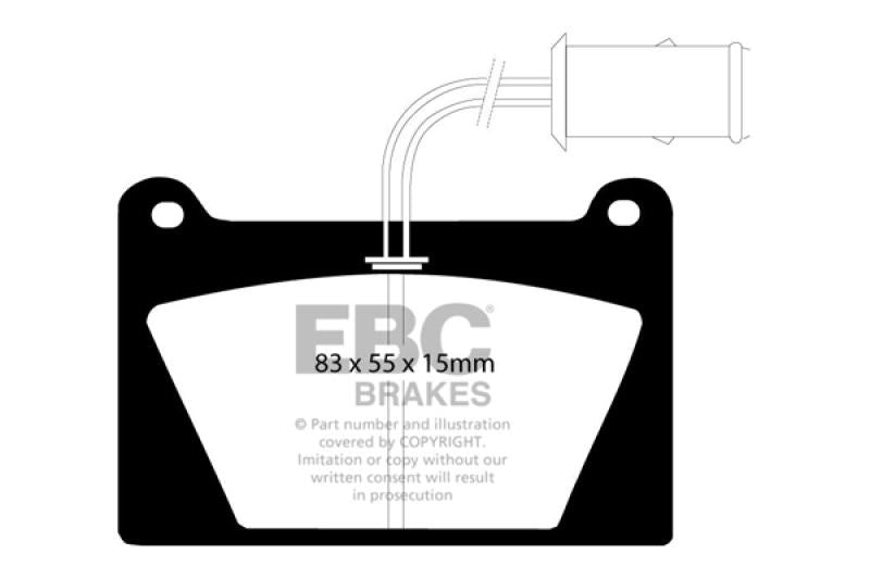 EBC Brakes Redstuff Ceramic Brake Pads DP3627C Main Image