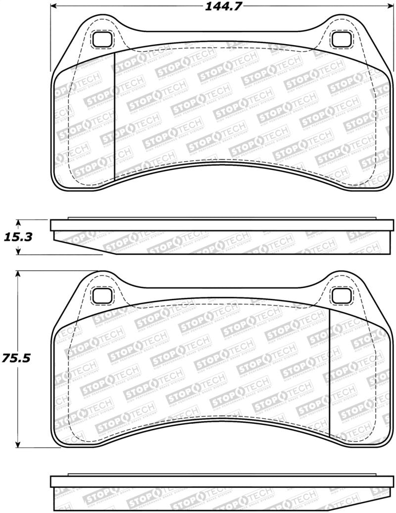 StopTech Street Brake Pads 308.09380 Main Image