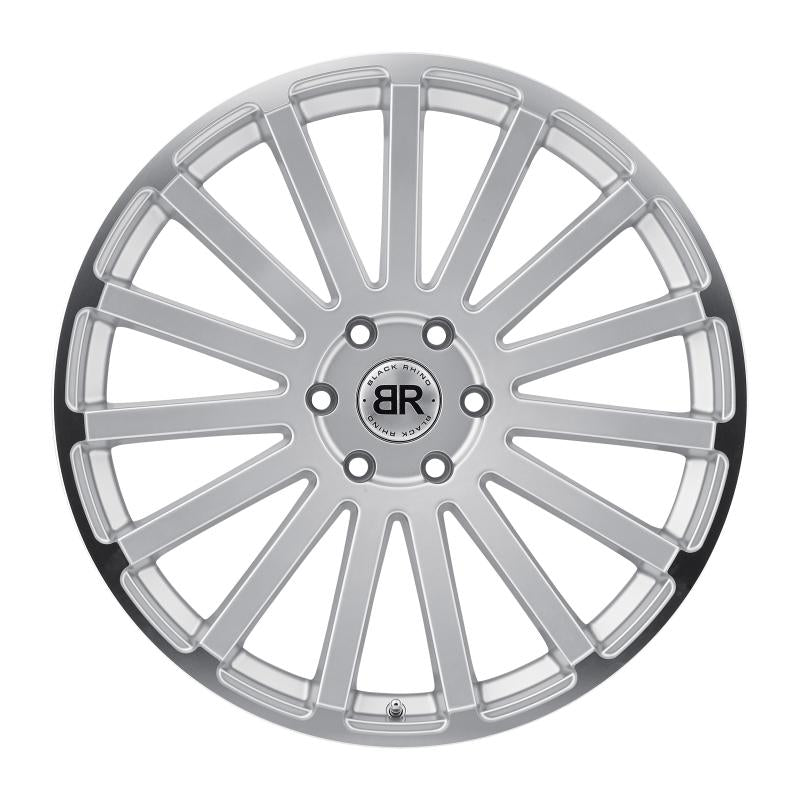 Black Rhino Spear 22x9.5 6x139.7 ET10 CB 112.1 Silver w/Mirror Cut Lip Edge Wheel 2295SPR106140S12 Main Image