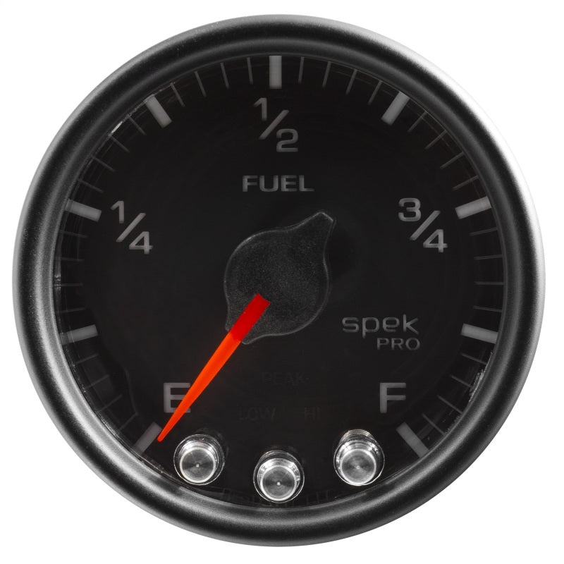 Autometer Spek-Pro Gauge Fuel Level 2 1/16in 0-270 Programmable Blk/Blk P31232