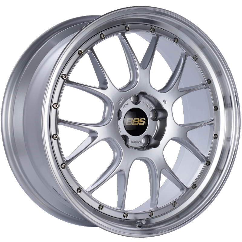 BBS LM-R 21x9 5x120 ET32 Diamond Silver Center Diamond Cut Lip Wheel -82mm PFS/Clip Required LM325DSPK Main Image