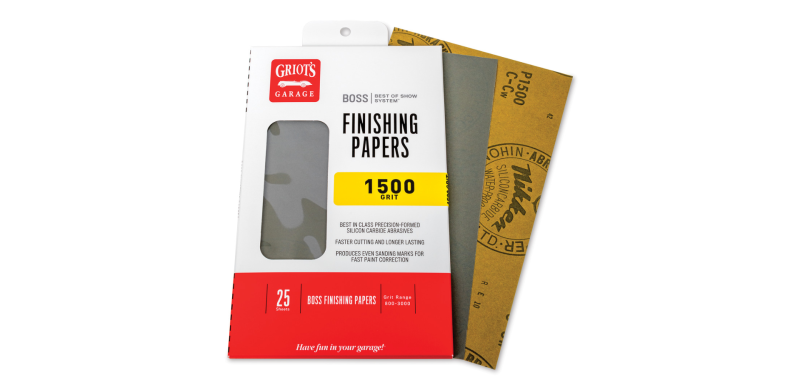 Griots Garage BOSS Finishing Papers - 1500g - 5 .5in x 9in (25 Sheets) B1525