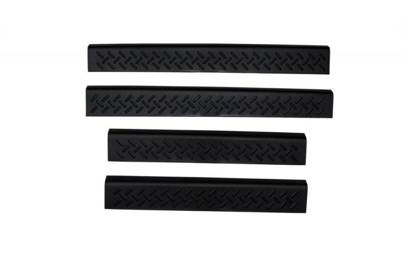 AVS 05-15 Toyota Tacoma Access Cab Stepshields Door Sills 4pc - Black 91021 Main Image