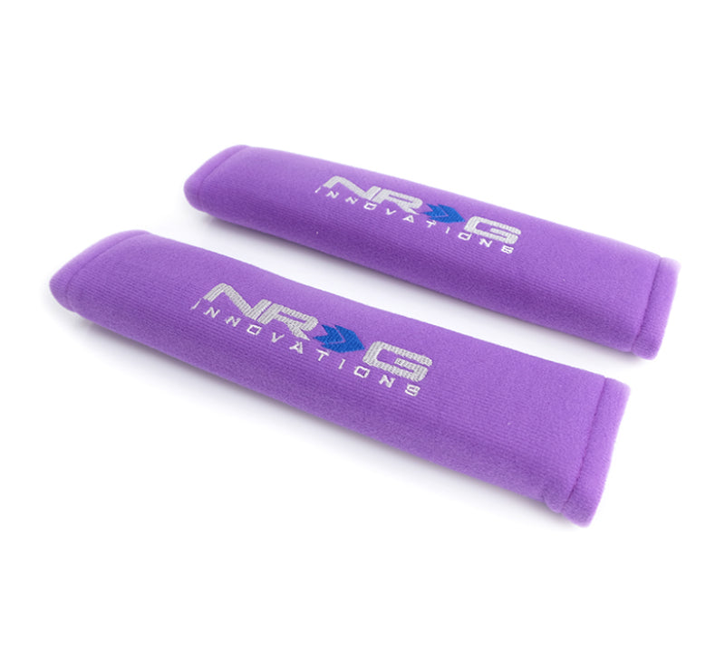 NRG Seat Belt Pads 2.7in (Wide) X 11in - Purple(2 Piece) Short SBP-27PP