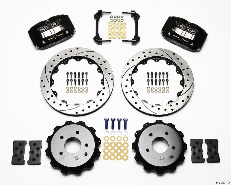 Wilwood Dynapro Radial Rear Kit 13.00in Drilled Nissan 350Z/Fiti G35 140-9507-D Main Image