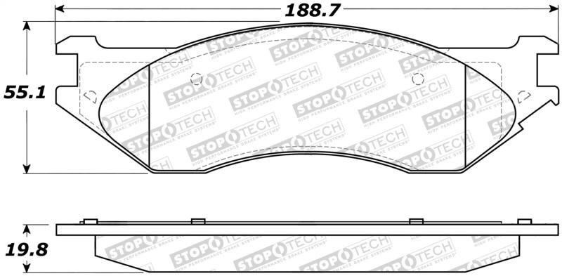 StopTech Street Brake Pads 308.07023 Main Image