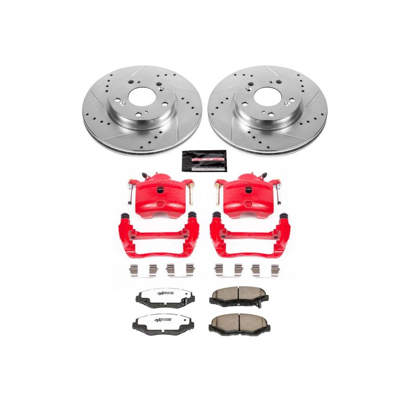 PowerStop PSB Z26 Street Kit w/Cals Brakes, Rotors & Pads Brake Kits - Performance D&S main image