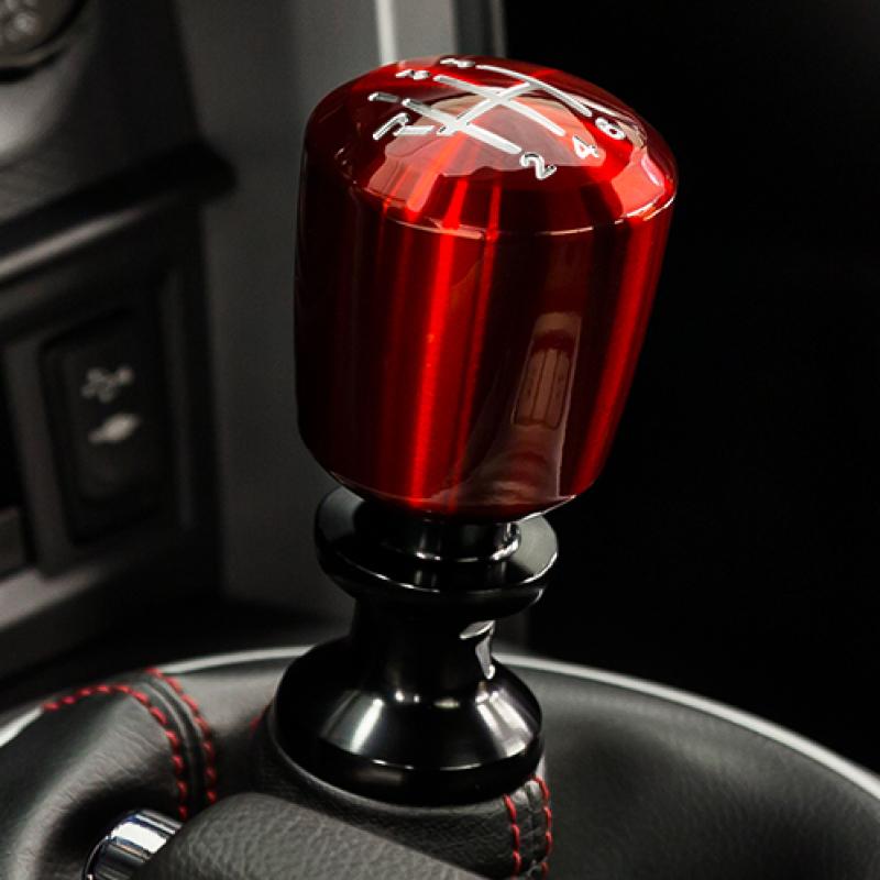 Raceseng Ashiko Shift Knob / Gate 1 Engraving - Red Translucent (Adapter Required) 08311RT-08011 Main Image