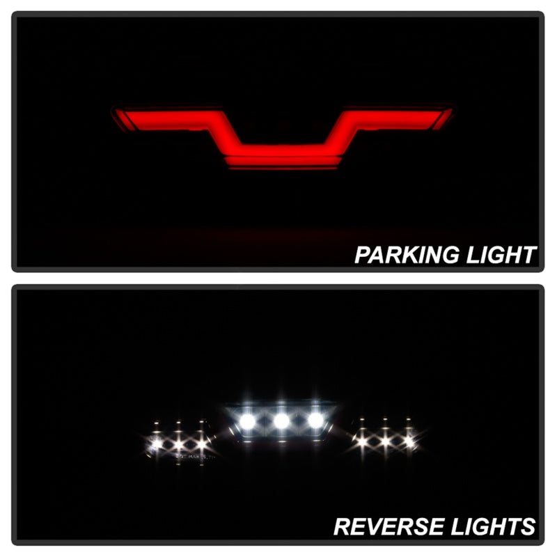 Spyder 15-16 Ford Mustang LED Reverse Lights - Black Smoke w/ Red Bar (ALT-YD-FM15RED-REV-BSM) 5082794