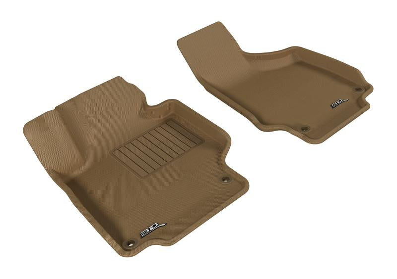 3D MAXpider 2008-2015 Audi TT/TTS Kagu 1st Row Floormat - Tan L1AD02911502 Main Image