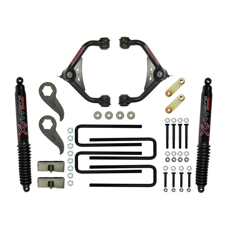 Skyjacker 2011-2019 GM 2500HD/3500HD 2WD/4WD 3-3.5in UCA Lift Kit w/Rear Black Max B8500 Shocks C11350PB Main Image