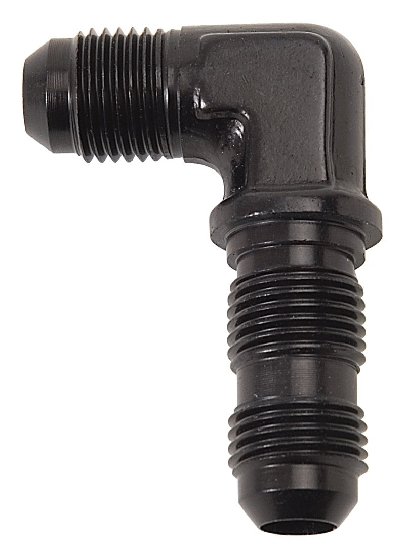 Russell -6 AN 90° Flare Bulkhead Adapter (Black Finish)