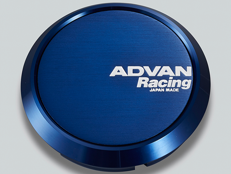 Advan 73mm Flat Centercap - Blue Anodized V2081