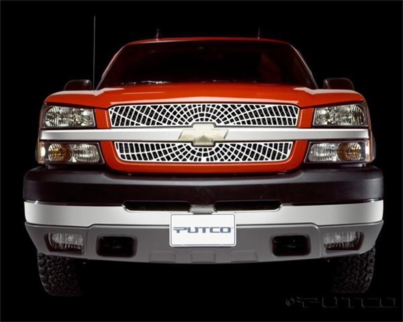 Putco 03-05 Chevrolet Silverado Light Duty / 03-04 Heavy Duty Liquid Spider Web Grilles 303137 Main Image