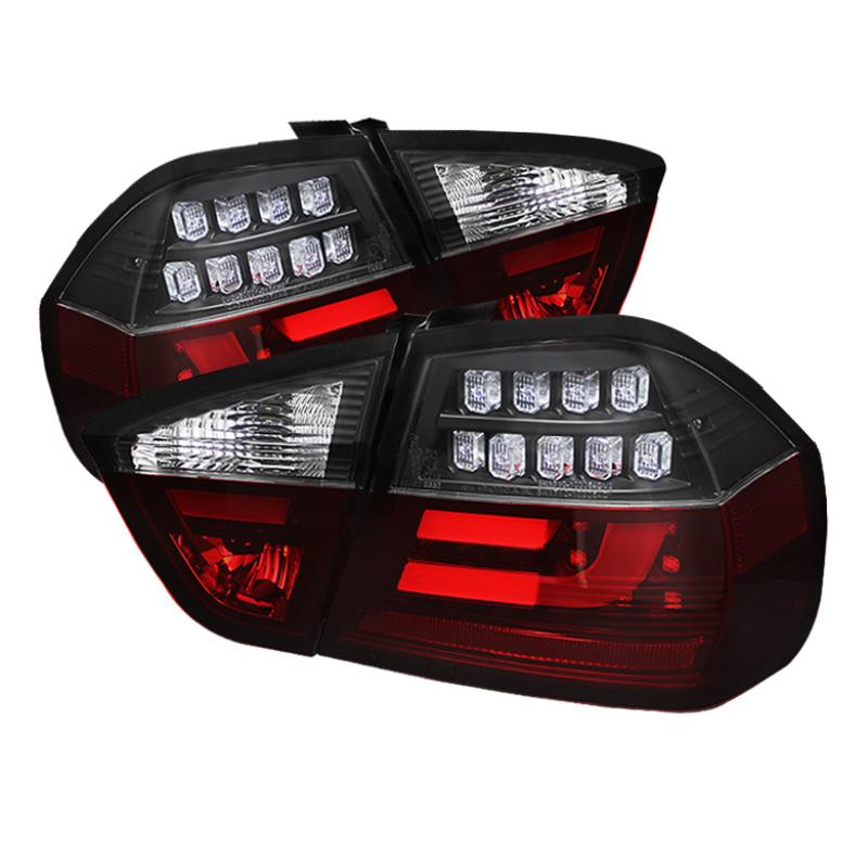 Spyder BMW E90 3-Series 06-08 4Dr LED Indicator LED Tail Lights Blk ALT-YD-BE9006-LBLED-G2-BK 5071958 Main Image