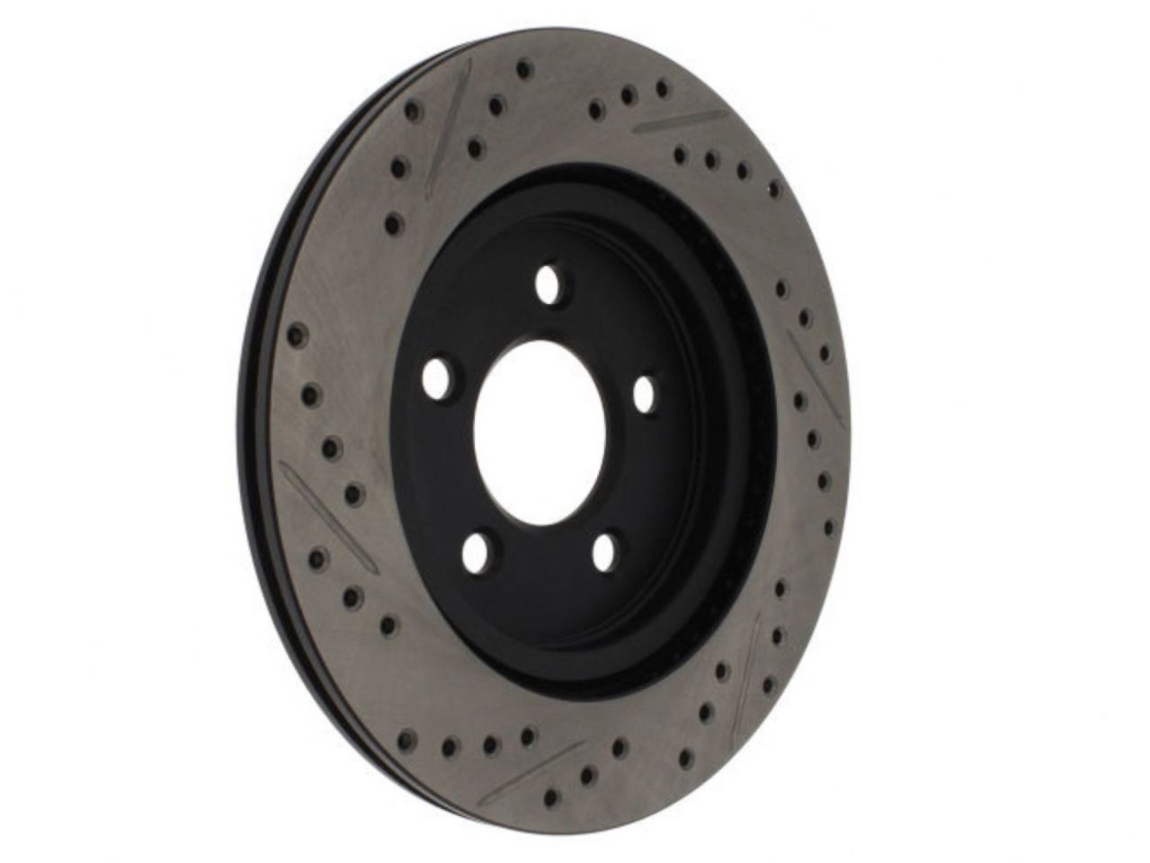 StopTech Sport Drilled/Slotted Brake Rotor; Front Left