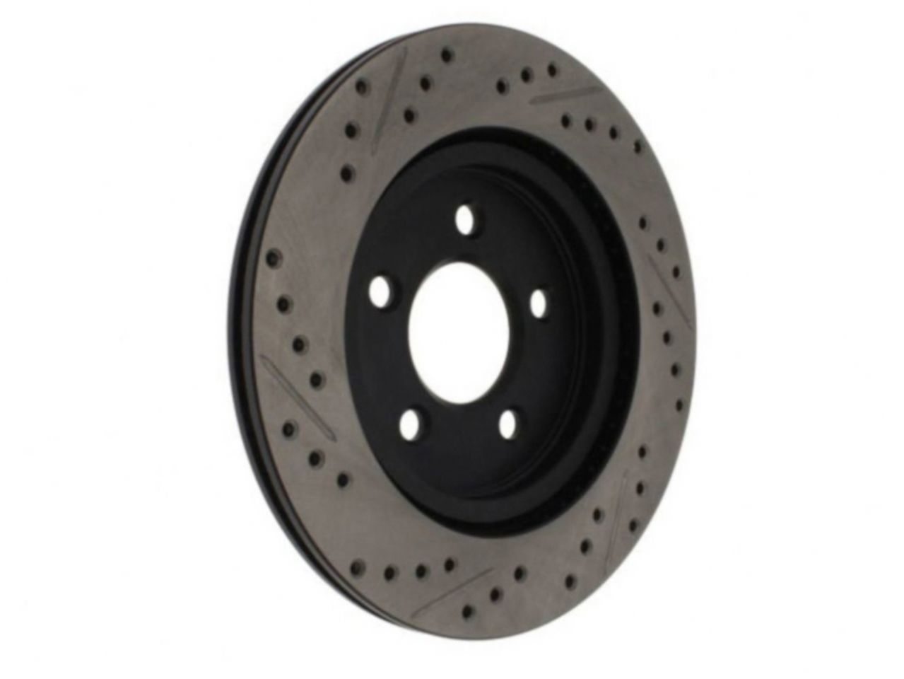 StopTech Sport Drilled/Slotted Brake Rotor; Front Right