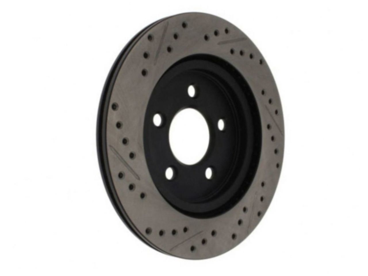 StopTech Sport Drilled/Slotted Brake Rotor; Front Right