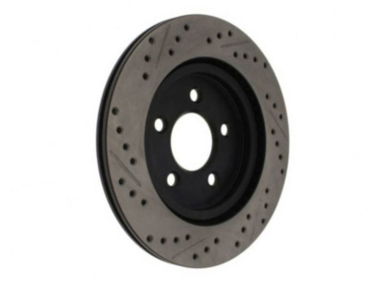 StopTech Sport Drilled/Slotted Brake Rotor; Front Right