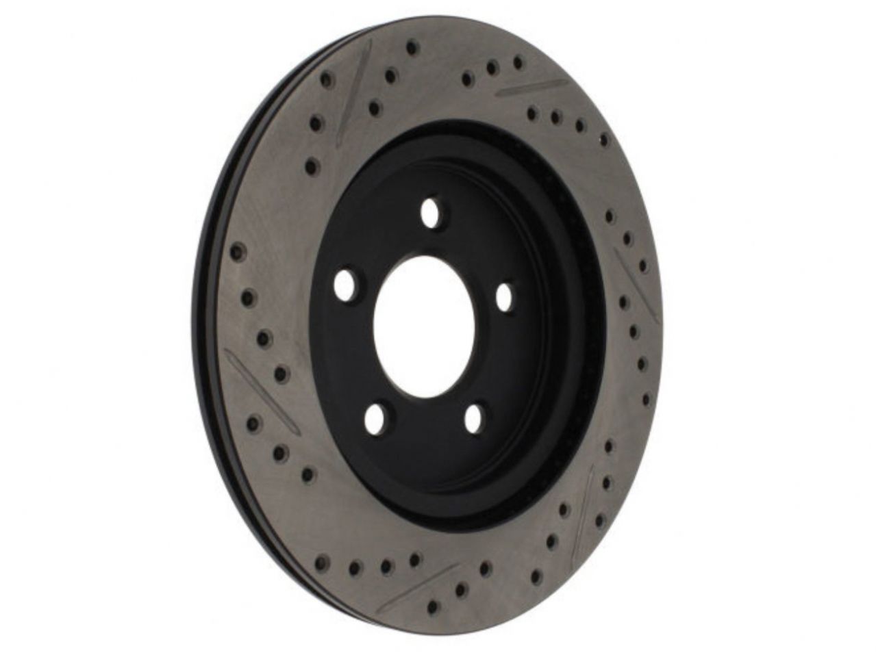 StopTech Sport Drilled/Slotted Brake Rotor; Front Left