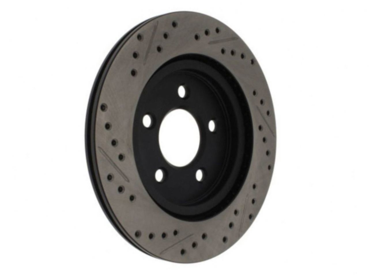 StopTech Sport Drilled/Slotted Brake Rotor; Front Right