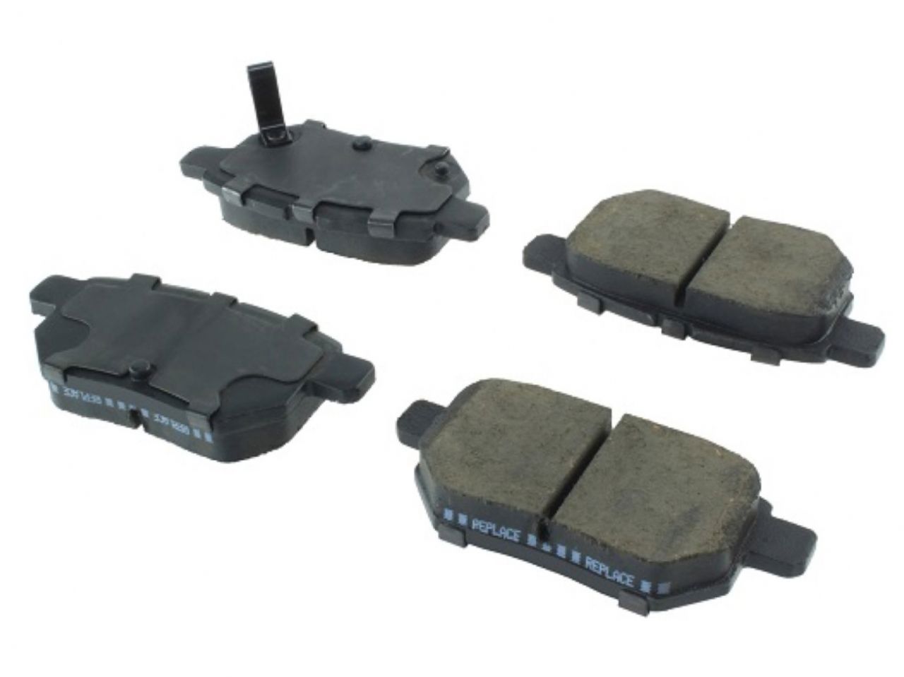 StopTech Street Brake Pads; Rear With Shims