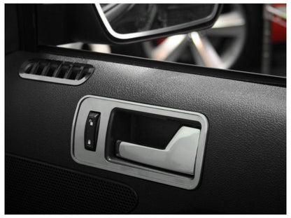 American Car Craft (ACC) 2005-2014 Mustang - Door Handle Trim Plates 2Pc Brushed w/Polished