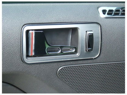 American Car Craft (ACC) 2005-2014 Mustang - Door Handle Trim Plates 2Pc Brushed w/Polished