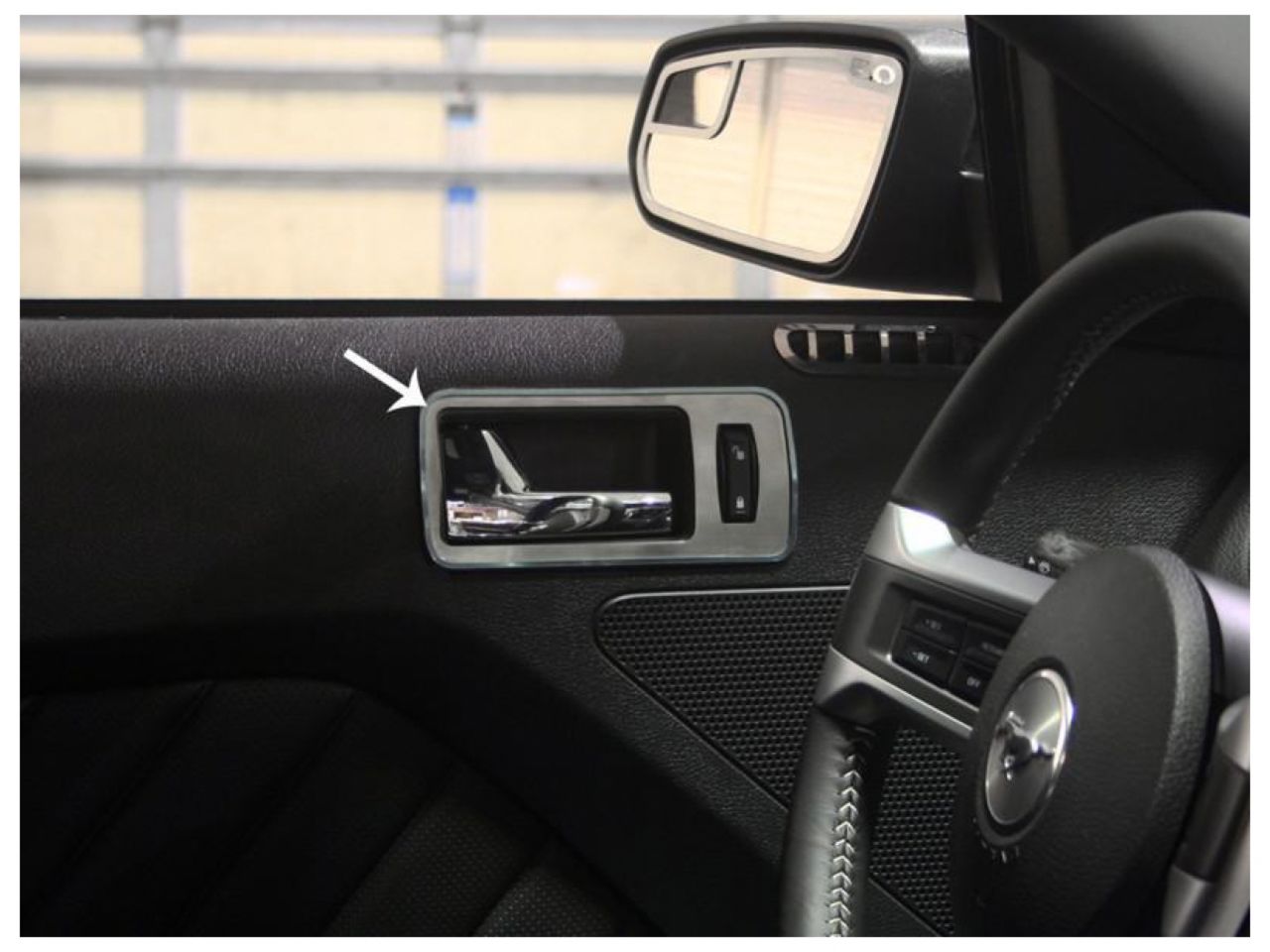 American Car Craft (ACC) 2005-2014 Mustang - Door Handle Trim Plates 2Pc Brushed w/Polished