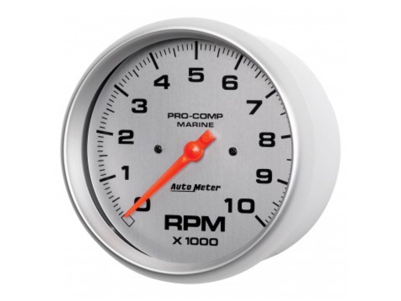 Autometer Gauge, Tachometer, 5", 10k RPM, Marine Silver