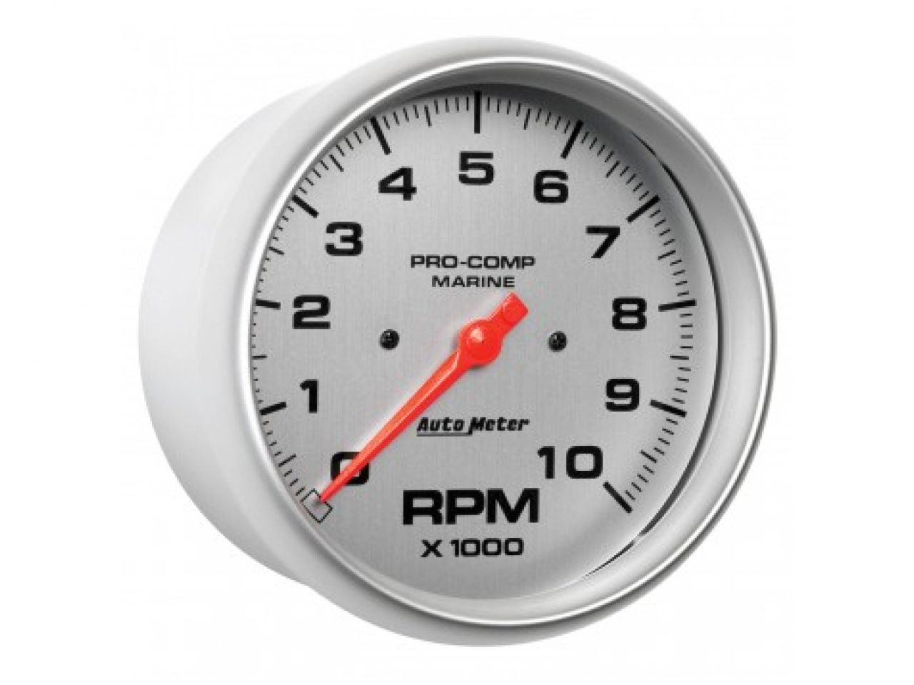 Autometer Gauge, Tachometer, 5", 10k RPM, Marine Silver