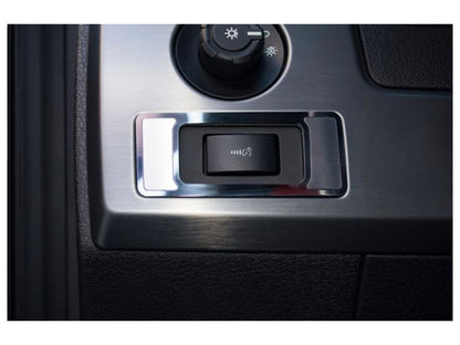 American Car Craft (ACC) 2009-2014 Ford F-150 - Interior Dim Switch Trim Plate Brushed Finish